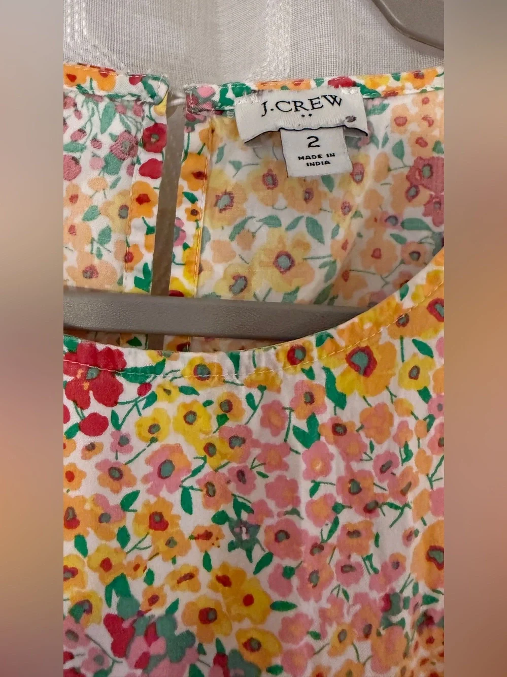 J.Crew Re-Imagined Multicolor Floral Sleeveless Midi Dress Size 2